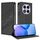 Custodia in pelle retrò con portafoglio multifunzionale in rilievo per Redmi Note 14 Pro 5G (nera) Custodia in pelle retrò con portafoglio multifunzionale in rilievo per Redmi Note 14 Pro 5G (nera)