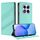 Custodia in pelle retrò con portafoglio multifunzionale in rilievo per Redmi Note 14 Pro 5G (verde menta) Custodia in pelle retrò con portafoglio multifunzionale in rilievo per Redmi Note 14 Pro 5G (verde menta)