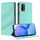 Custodia in pelle retrò con portafoglio multifunzionale in rilievo per Redmi 9T (verde menta) Custodia in pelle retrò con portafoglio multifunzionale in rilievo per Redmi 9T (verde menta)