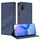 Custodia per telefono in pelle retrò con portafoglio multifunzionale in rilievo per Redmi 9T (blu scuro) Custodia per telefono in pelle retrò con portafoglio multifunzionale in rilievo per Redmi 9T (blu scuro)