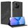 Custodia per telefono in pelle retrò con portafoglio multifunzionale in rilievo per Redmi 10A / 9C (nera) Custodia per telefono in pelle retrò con portafoglio multifunzionale in rilievo per Redmi 10A / 9C (nera)