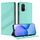 Custodia in pelle retrò con portafoglio multifunzionale in rilievo per Redmi 12C (verde menta) Custodia in pelle retrò con portafoglio multifunzionale in rilievo per Redmi 12C (verde menta)