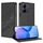 Custodia per telefono in pelle retrò con portafoglio multifunzionale in rilievo per Redmi 13C (nera) Custodia per telefono in pelle retrò con portafoglio multifunzionale in rilievo per Redmi 13C (nera)