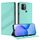 Custodia per telefono in pelle retrò con portafoglio multifunzionale in rilievo per Redmi A1+ (verde menta) Custodia per telefono in pelle retrò con portafoglio multifunzionale in rilievo per Redmi A1+ (verde menta)