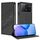 Custodia per telefono in pelle retrò con portafoglio multifunzionale in rilievo per Redmi K70E (nera) Custodia per telefono in pelle retrò con portafoglio multifunzionale in rilievo per Redmi K70E (nera)