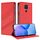 Custodia per telefono in pelle retrò con portafoglio multifunzionale in rilievo per Redmi Note 9 (rossa) Custodia per telefono in pelle retrò con portafoglio multifunzionale in rilievo per Redmi Note 9 (rossa)