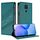 Custodia per telefono in pelle retrò con portafoglio multifunzionale in rilievo per Redmi Note 9 (verde scuro) Custodia per telefono in pelle retrò con portafoglio multifunzionale in rilievo per Redmi Note 9 (verde scuro)