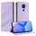 Custodia per telefono in pelle retrò con portafoglio multifunzionale in rilievo per Redmi Note 9 (viola chiaro) Custodia per telefono in pelle retrò con portafoglio multifunzionale in rilievo per Redmi Note 9 (viola chiaro)