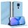 Custodia in pelle retrò con portafoglio multifunzionale in rilievo per Redmi Note 9 (blu chiaro) Custodia in pelle retrò con portafoglio multifunzionale in rilievo per Redmi Note 9 (blu chiaro)