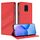 Custodia per telefono in pelle retrò con portafoglio multifunzionale in rilievo per Redmi Note 9 Pro (rossa) Custodia per telefono in pelle retrò con portafoglio multifunzionale in rilievo per Redmi Note 9 Pro (rossa)
