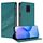 Custodia in pelle retrò con portafoglio multifunzionale in rilievo per Redmi Note 9 Pro (verde scuro) Custodia in pelle retrò con portafoglio multifunzionale in rilievo per Redmi Note 9 Pro (verde scuro)