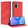 Custodia in pelle retrò con portafoglio multifunzionale in rilievo per Redmi Note 10 4G (rossa) Custodia in pelle retrò con portafoglio multifunzionale in rilievo per Redmi Note 10 4G (rossa)