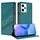 Per Redmi Note 12 Pro+ Custodia per telefono in pelle retrò con portafoglio multifunzionale in rilievo (verde scuro) Per Redmi Note 12 Pro+ Custodia per telefono in pelle retrò con portafoglio multifunzionale in rilievo (verde scuro)