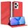 Per Redmi Note 12 Turbo Custodia per telefono in pelle retrò multifunzionale con portafoglio in rilievo (rosso) Per Redmi Note 12 Turbo Custodia per telefono in pelle retrò multifunzionale con portafoglio in rilievo (rosso)