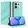 Per Redmi Note 13 Pro 5G Custodia per telefono in pelle retrò con portafoglio multifunzionale in rilievo (verde menta) Per Redmi Note 13 Pro 5G Custodia per telefono in pelle retrò con portafoglio multifunzionale in rilievo (verde menta)