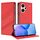 Per Redmi Note 13 Pro+ Custodia per telefono in pelle retrò con portafoglio multifunzionale in rilievo (rosso) Per Redmi Note 13 Pro+ Custodia per telefono in pelle retrò con portafoglio multifunzionale in rilievo (rosso)