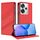 Per Redmi Turbo 3 Custodia per telefono in pelle retrò con portafoglio multifunzionale in rilievo (rosso) Per Redmi Turbo 3 Custodia per telefono in pelle retrò con portafoglio multifunzionale in rilievo (rosso)