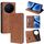 Per vivo X200 Pro 5G Custodia magnetica in pelle Skin Feel (marrone chiaro) Per vivo X200 Pro 5G Custodia magnetica in pelle Skin Feel (marrone chiaro)