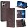Per Redmi Turbo 4 Custodia in pelle magnetica Skin Feel (marrone scuro)