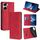 Per Redmi Turbo 4 Custodia in pelle magnetica Skin Feel (rosso)