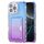 Per iPhone 16 Pro Custodia per telefono con copertura completa in TPU + slot per scheda PC con colore sfumato (blu viola) Per iPhone 16 Pro Custodia per telefono con copertura completa in TPU + slot per scheda PC con colore sfumato (blu viola)