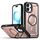 Per iPhone 16 Plus MagSafe PC Phone Case con supporto per obiettivo (oro deserto)