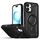 Per iPhone 16 Plus MagSafe PC Phone Case con supporto per obiettivo (nero)