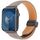 Per Apple Watch 42mm / 41mm / 40mm / 38mm Cinturino per orologio in pelle denim con fibbia magnetica pieghevole (marrone chiaro) Per Apple Watch 42mm / 41mm / 40mm / 38mm Cinturino per orologio in pelle denim con fibbia magnetica pieghevole (marrone chiaro)