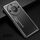 Custodia per telefono in metallo satinato per Honor X40 (nero)
