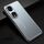 Custodia per telefono in metallo satinato per Honor 70 Pro (blu)