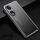 Custodia per telefono in metallo satinato per Honor 70 (nero)