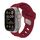 Per Apple Watch 46mm / 49mm / 45mm / 44mm Cinturino in silicone con foro inclinato (rosso vino) Per Apple Watch 46mm / 49mm / 45mm / 44mm Cinturino in silicone con foro inclinato (rosso vino)