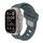 Per Apple Watch 46mm / 49mm / 45mm / 44mm Cinturino in silicone con foro inclinato (grigio chiaro di luna) Per Apple Watch 46mm / 49mm / 45mm / 44mm Cinturino in silicone con foro inclinato (grigio chiaro di luna)