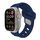 Per Apple Watch 42mm / 41mm / 40mm / 38mm Cinturino in silicone con foro obliquo (blu notte) Per Apple Watch 42mm / 41mm / 40mm / 38mm Cinturino in silicone con foro obliquo (blu notte)