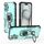 Per iPhone 16 Plus Custodia per telefono in TPU ibrido con supporto in metallo per PC (verde) Per iPhone 16 Plus Custodia per telefono in TPU ibrido con supporto in metallo per PC (verde)