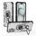 Per iPhone 16 Custodia per telefono in TPU ibrido con supporto in metallo per PC (grigio) Per iPhone 16 Custodia per telefono in TPU ibrido con supporto in metallo per PC (grigio)