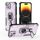Per iPhone 14 Plus / 15 Plus Custodia per telefono in TPU ibrido con supporto in metallo per PC (viola) Per iPhone 14 Plus / 15 Plus Custodia per telefono in TPU ibrido con supporto in metallo per PC (viola)