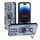 Per iPhone 14 Pro Custodia per telefono in TPU ibrido con supporto in metallo per PC (blu)