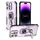 Per iPhone 14 Pro Max Custodia per telefono in TPU ibrido con supporto in metallo per PC (viola) Per iPhone 14 Pro Max Custodia per telefono in TPU ibrido con supporto in metallo per PC (viola)