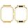 Per vivo iQOO Watch GT Custodia protettiva per orologio con cornice in metallo per orologio (oro) Per vivo iQOO Watch GT Custodia protettiva per orologio con cornice in metallo per orologio (oro)