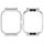 Per vivo iQOO Watch GT Custodia protettiva per orologio con cornice in metallo (argento) Per vivo iQOO Watch GT Custodia protettiva per orologio con cornice in metallo (argento)