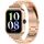 Per vivo Watch GT Watch Frame Cinturino in acciaio inossidabile con tre perle integrate (oro rosa) Per vivo Watch GT Watch Frame Cinturino in acciaio inossidabile con tre perle integrate (oro rosa)