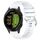 Per Garmin Approach S50 20mm Liquid Glossy Silver Buckle Cinturino in silicone (bianco) Per Garmin Approach S50 20mm Liquid Glossy Silver Buckle Cinturino in silicone (bianco)