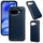 Per Google Pixel 9a Custodia per telefono con retro in pelle di mucca (blu reale) Per Google Pixel 9a Custodia per telefono con retro in pelle di mucca (blu reale)