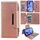 Per Google Pixel 9a Custodia multifunzionale in pelle per 7 carte (oro rosa) Per Google Pixel 9a Custodia multifunzionale in pelle per 7 carte (oro rosa)