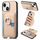 Per iPhone 13 Custodia per telefono con inserto laterale ad anello in fibra di carbonio MagSafe (cachi) Per iPhone 13 Custodia per telefono con inserto laterale ad anello in fibra di carbonio MagSafe (cachi)
