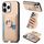 Per iPhone 11 Pro Custodia per telefono con inserto laterale ad anello in fibra di carbonio MagSafe (cachi) Per iPhone 11 Pro Custodia per telefono con inserto laterale ad anello in fibra di carbonio MagSafe (cachi)