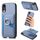 Per iPhone XR Custodia per telefono con inserto laterale ad anello in fibra di carbonio MagSafe (blu) Per iPhone XR Custodia per telefono con inserto laterale ad anello in fibra di carbonio MagSafe (blu)