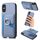 Per iPhone XS Max Custodia per telefono con inserto laterale ad anello in fibra di carbonio MagSafe (blu) Per iPhone XS Max Custodia per telefono con inserto laterale ad anello in fibra di carbonio MagSafe (blu)