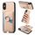 Per iPhone XS Max Custodia per telefono con inserto laterale ad anello in fibra di carbonio MagSafe (cachi) Per iPhone XS Max Custodia per telefono con inserto laterale ad anello in fibra di carbonio MagSafe (cachi)